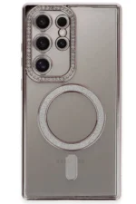 Uray store Samsung Galaxy S24 Ultra Kılıf Joke Simli Magneticsafe Kılıf - Pembe - Görsel 2