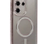 Uray store Samsung Galaxy S24 Ultra Kılıf Joke Simli Magneticsafe Kılıf - Pembe