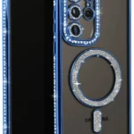 Uray store Samsung Galaxy S25 Ultra Kılıf Joke Simli Magneticsafe Kılıf - Lacivert