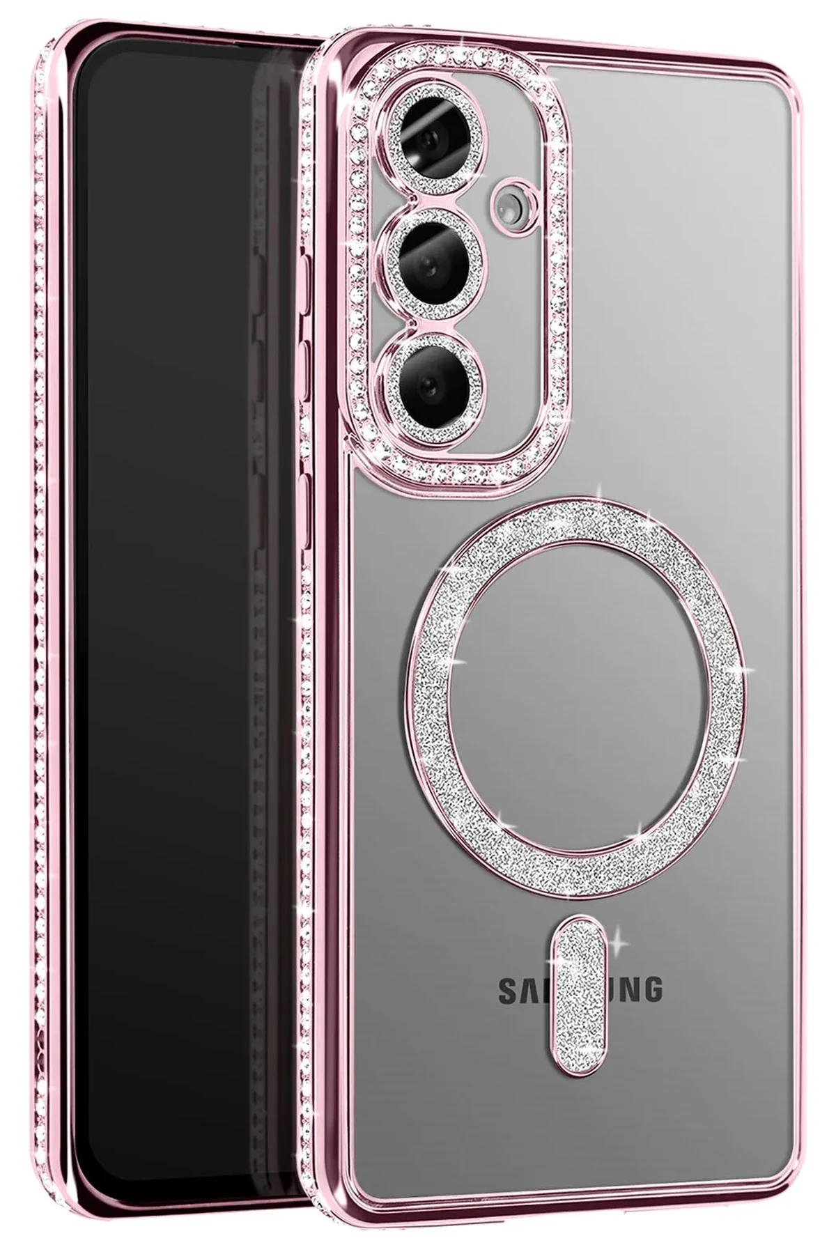 newface-samsung-galaxy-s26-joke-simli-magneticsafe-kilif-pembe-default Uray store Samsung Galaxy S26 Joke Simli Magneticsafe Kılıf - Pembe - Görsel 1