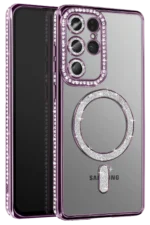 Uray store Samsung Galaxy S26 Ultra Joke Simli Magneticsafe Kılıf - Derin Mor