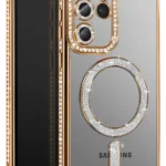 Uray store Samsung Galaxy S26 Ultra Joke Simli Magneticsafe Kılıf - Gold