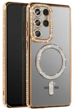 Uray store Samsung Galaxy S26 Ultra Joke Simli Magneticsafe Kılıf - Gold