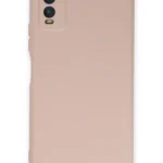 Uray store Vivo Y11S Kılıf Nano içi Kadife Silikon - Pudra