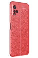 Uray store Vivo Y21S Kılıf Auto Focus Kapak - Kırmızı - Görsel 2