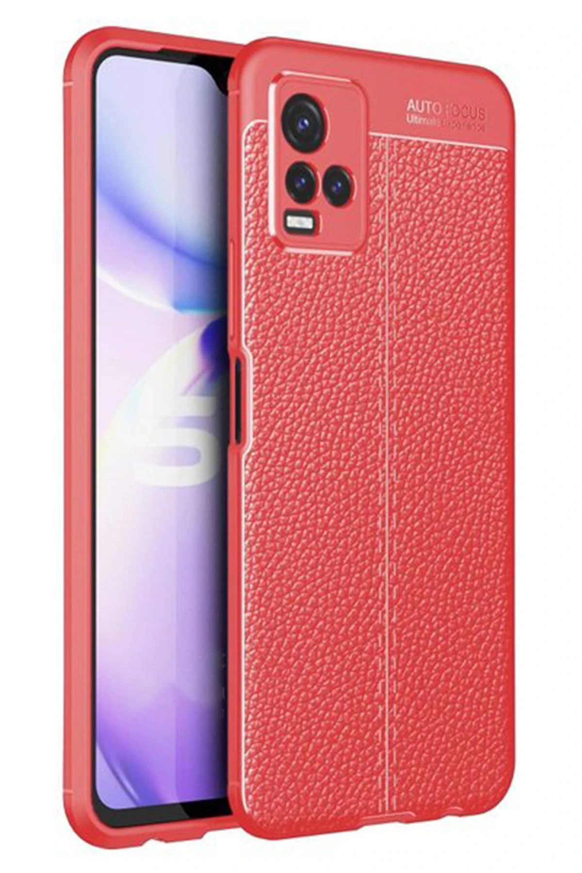 newface-vivo-y21s-kilif-auto-focus-kapak-kirmizi-default Uray store Vivo Y21S Kılıf Auto Focus Kapak - Kırmızı - Görsel 1