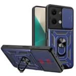 Uray store Xiaomi Poco X6 Kılıf Pars Lens Yüzüklü Silikon - Lacivert