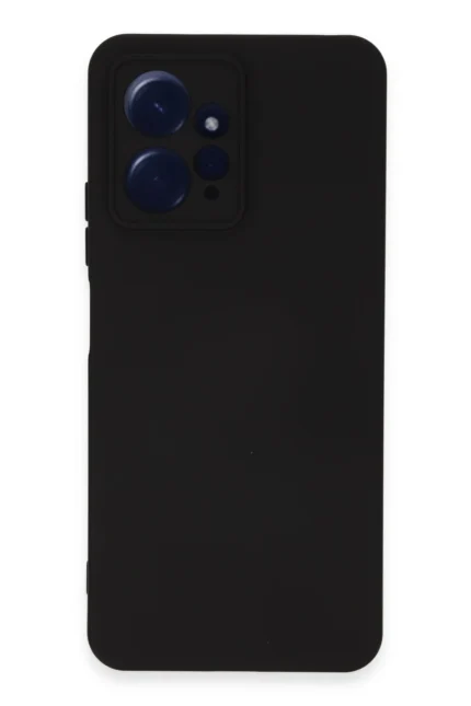Uray store Xiaomi Redmi Note 12 4G Kılıf Nano içi Kadife Silikon - Siyah