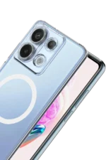 Uray store Xiaomi Redmi Note 13 Pro 4G Combo Sert Şeffaf Magsafe Kapak - Şeffaf - Görsel 2