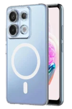 Uray store Xiaomi Redmi Note 13 Pro 4G Combo Sert Şeffaf Magsafe Kapak - Şeffaf