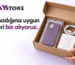 Uygun telefon aksesuarlarının UrAy Store geri alımı için kutulanmasını anlatan görsel